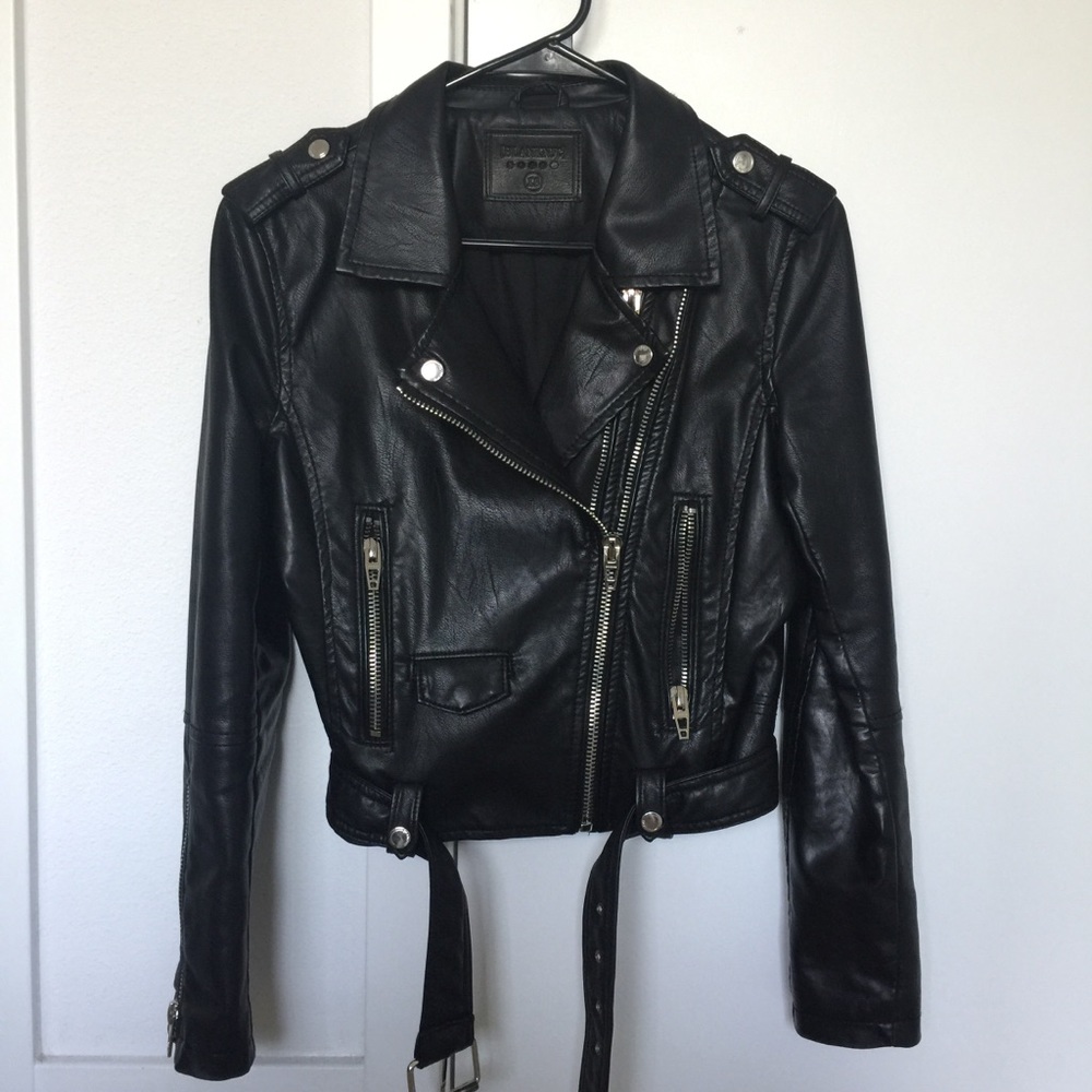 Blank NYC faux leather jacket